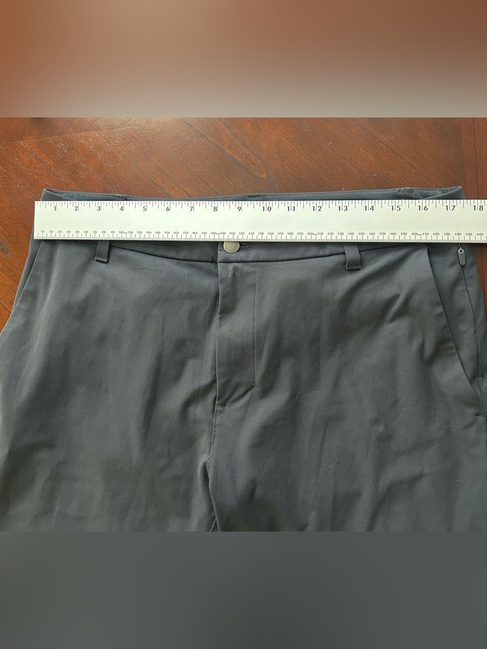 lululemon athletica Men's Slim Chino Pants - Charcoal size 34 - Picture 7 of 8